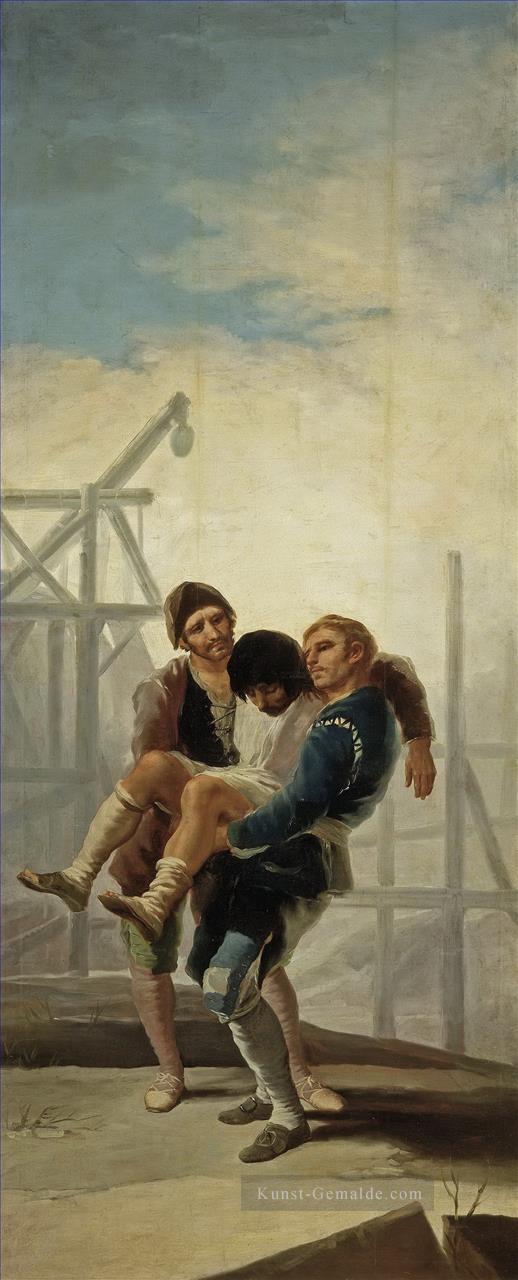 Die Verletzt Mason Francisco de Goya Ölgemälde